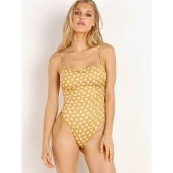 SKIN by SAME Swim One Piece White Red Polka Dot XXL - Picture 3 of 6